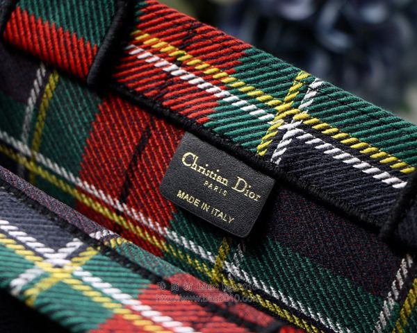 Dior包 迪奧英倫風系列 Dior經典款格子手提包 Dior購物袋  Dyd1067
